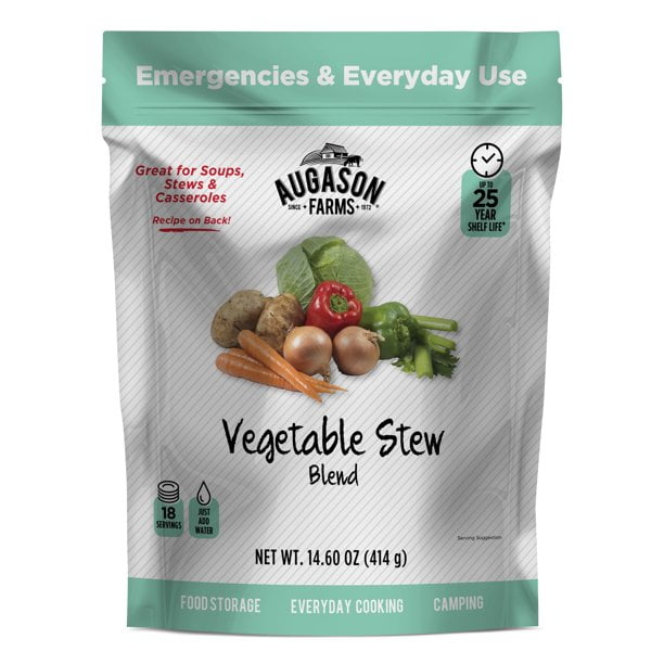 Augason Farms Vegetable Stew Blend Pouch 14 OZ.