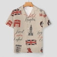 thumbnail image 2 of PRIYAL Travel London Pattern Womens Pajamas Shorts Set Two-piece Pj Sets Short Sleeve, 2 of 5