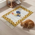 thumbnail image 5 of Kitchen Runner Rugs, Farmhouse Chicken Sunflower 2'x3' Throw Rug with Tassels, Country Animal Flower Wood Plank Washable Soft Floor Carpet Runner for Hallway Bedroom Bathroom Laundry Room, 5 of 9