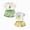 B-Green 1PCS & Yellow 1PCS, variant on Toddler Baby Girls Clothes Set 6 12 18 24 Months 2T 3T Clothing Set Girls Fruit Fly Sleeve T-shirt Shorts 4/6/8/10PCs Set Dailywear Size 18-24 Months