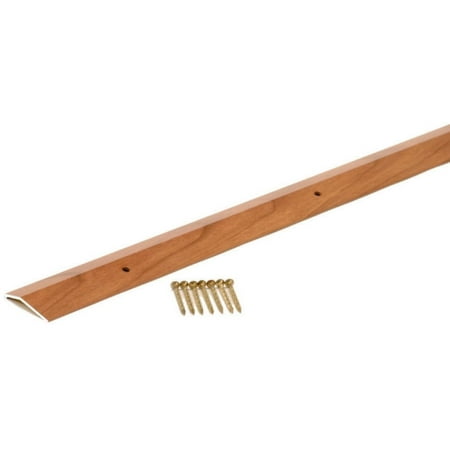 - M-D 40124 Wide Carpet Trim, 1-3/8 in W X 36 in L X 0.3 in H, Cherry
