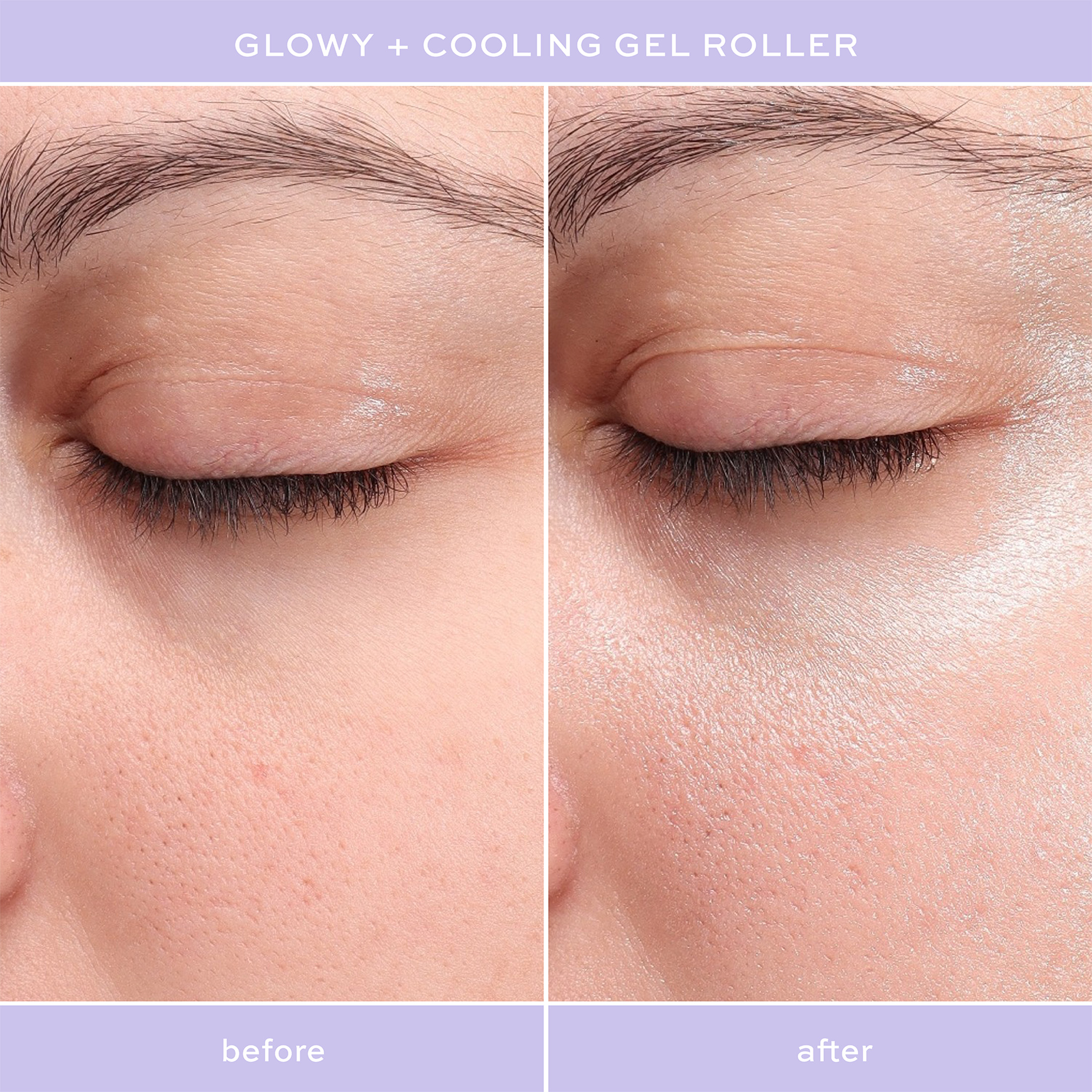 ITK Skincare Cooling Gel Serum Roller, Hydrating Skincare, Niacinamide + Caffeine, 1fl oz