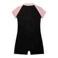 thumbnail image 4 of inhzoy Kid Girls Zipper Swimwear One Piece Rashguard Swimsuit with UPF50+ Sun Protection Pink 14, 4 of 6
