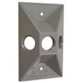 thumbnail image 1 of Bell Housse de Porte-Lampe Rectangulaire à Triple Sortie Gris 5189-5 Résistant aux Intempéries, 1 of 3