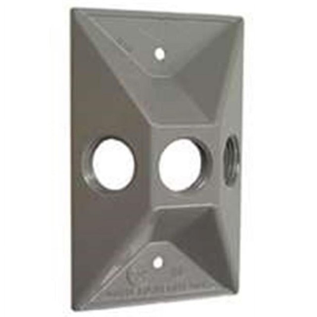 Bell Housse de Porte-Lampe Rectangulaire à Triple Sortie Gris 5189-5 Résistant aux Intempéries