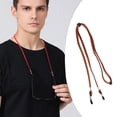 thumbnail image 4 of Glasses Strap Lanyard Cords Around Neck Sunglass Holder Strap Eye Glasses Dark Brown, 4 of 8