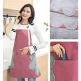 thumbnail image 3 of Delantal De Cocina Impermeable Delantal De Cocina Ajustable Con Bolsillo Para Mujer Minnieouse HA026525-03, 3 of 7