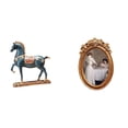 thumbnail image 1 of Escultura De Caballo De Pie, Marco De Resina Para Fotos, Adorno De Escritorio, Decoración Feng Shui, Estantería, Soporte De Exhibición Para Sala De Estar, Oficina, Dormitorio, Regalo, 1 of 8