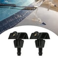 thumbnail image 3 of Windshield Wiper Washer Nozzle Spray Jet Fit for Nissan Note Plastic Black 2 Pcs, 3 of 6
