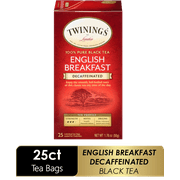 Twinings of London Decaffeinated English Breakfast Tea, 25 Ct, 1.76 oz Box
