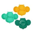 thumbnail image 4 of Microwave & Dishwasher Safe Silicone Baby Plates, Divided Suction Plates for Controlled Portions, Non-Slip for Stable Feeding, Separate Compartments for Varied Diets, Stylish, 4 of 5