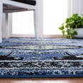 thumbnail image 4 of SAFAVIEH Vintage Hamadan Liana Oriental Area Rug, Blue/Black, 6'7" x 6'7" Square, 4 of 8