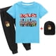 thumbnail image 2 of Juego Roblox de dos piezas para niños y niñas, traje de camiseta de manga corta y sombrero, algodón fino bidimensional, periférico, el mejor regalo, nuevo, 2 of 4