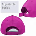 thumbnail image 5 of Wholesale 12-Pack Plain Baseball Cap Adjustable Solid Blank Curved Sun Visor Ball Hat Hot Pink, 5 of 6
