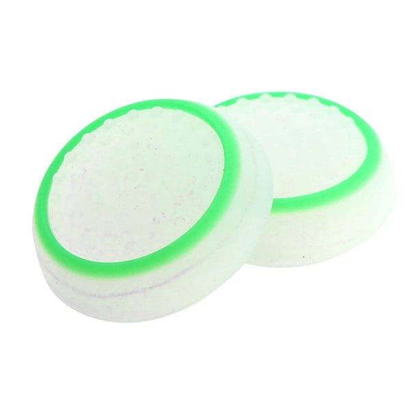Tholdsy 2X Reemplazo de Silicona Thumbsticks Joystick Tapa Tapa para P3/P4/ 360/ONE Videojuegos y accesorios verde + blanco