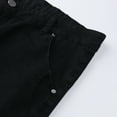 thumbnail image 3 of B91xZ Mens Ripped Jeans High Waist Straight Leg Denim Pants,Black XL, 3 of 5