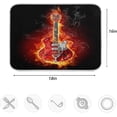 thumbnail image 4 of FREEAMG Cool Fashion Guitar in Fire Absorbent Dish Drying Mat, 16 x 18 Inches Microfiber Kitchen Countertop Table Protector Multi-Purpose Counter Rack Sink Drainer Pad, 4 of 6