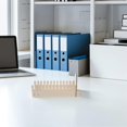 thumbnail image 5 of Wood Greeting Card Display Post Card Stand for Home Light Yellow Material Organizer Rack 2Pcs, 5 of 5