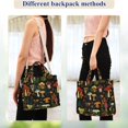thumbnail image 4 of FORMRS Womens Corduroy Tote Bag Crossbody Shoulder Purse Handbag with Detachable Strap, Various Mushrooms Pattern, 4 of 7