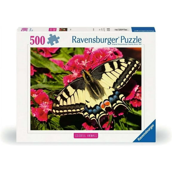 Ravensburger Puzzle 12001335 Colourful Animals Butterfly 500 Pieces Puzzle for Adults and Children from 12 Years