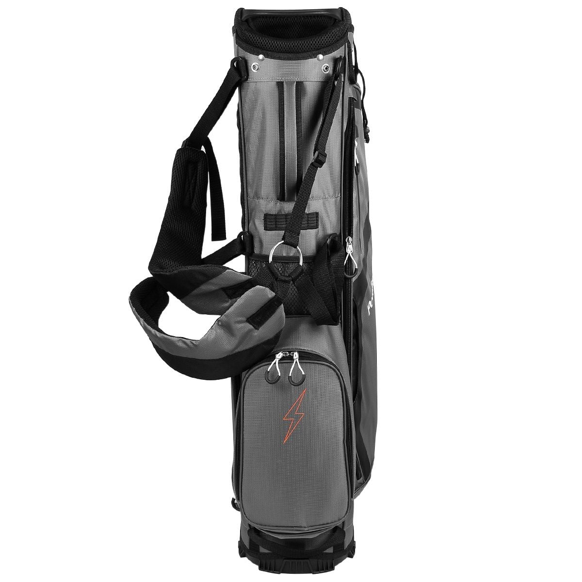 PowerBilt Golf Dunes 4.5 Lightweight Dual Strap Stand Bag, Gray/Black -
