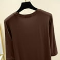 thumbnail image 4 of Ashirexll Womens Casual Tops, Tops for Women Trendy, Fashion Casual Internal Construction Solid Color Long Sleeve Top, 4 of 6