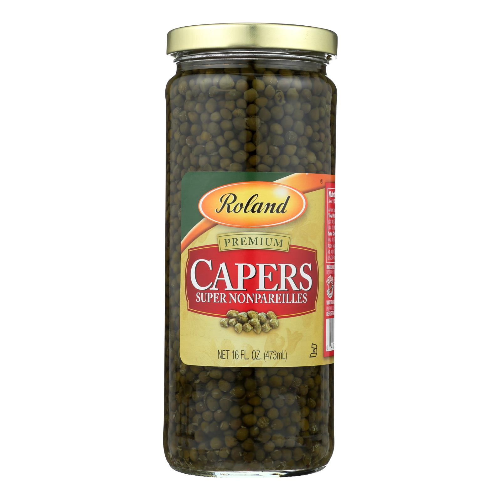 Roland Super Nonpareilles Capers, 16 fl oz