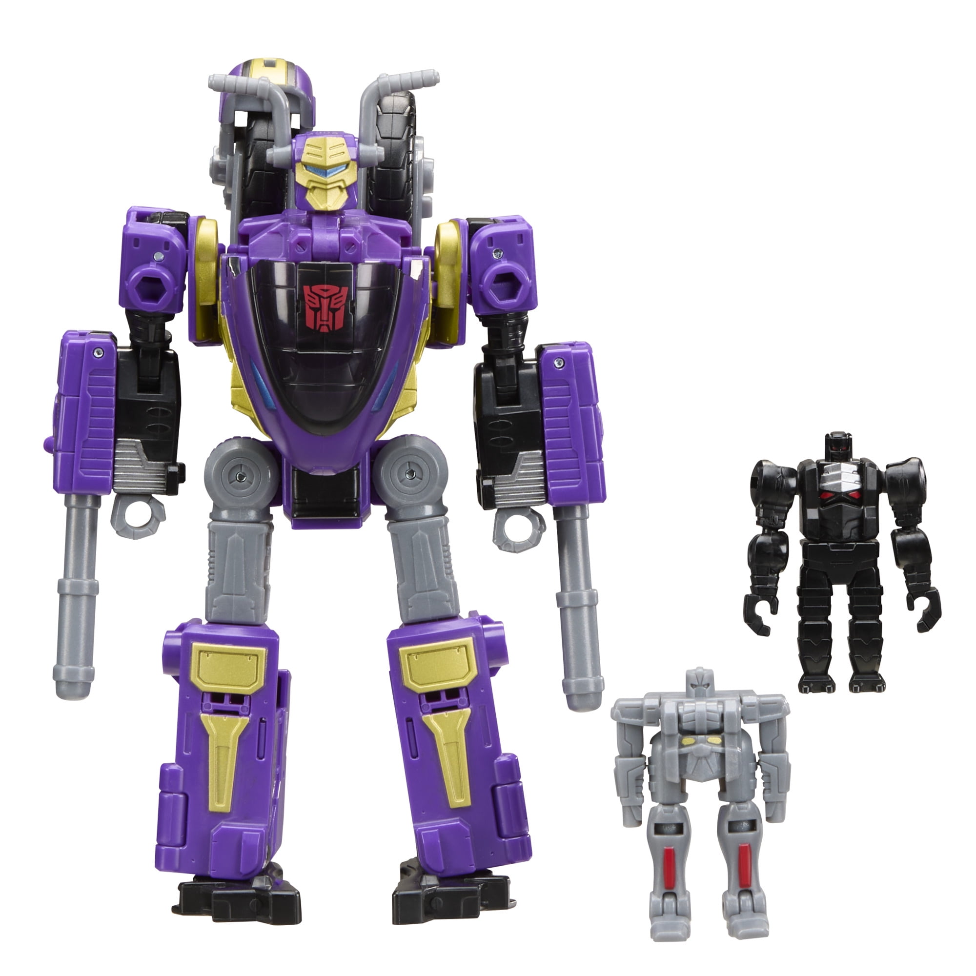 Transformers Toys Age of The Primes Sideways 5.75" Action Figure, 2 Mini-Con Figures, 8+