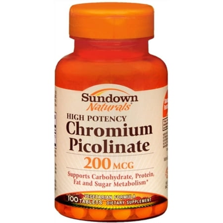 Sundown Chromium Picolinate 200 mcg Tablets 100 ea
