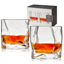 Viski Molten Tumblers, Bourbon, Whiskey Glasses, Mens Gifts, 9.5oz Set of 2