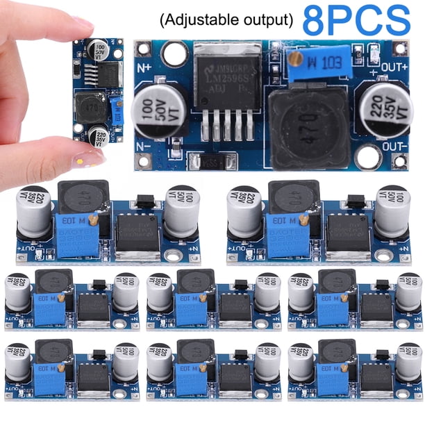 Módulo reductor fuente alimentación convertidor LM2596S DC-DC 3A 3 2 V-46 V (salida ajustable)