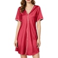 thumbnail image 2 of ZyeKqe Sleep Shirts for Women V Neck Sleeveless Nightgown Casual Lightweight Comfy Loungewear Mini Dress, 2 of 7
