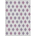 thumbnail image 1 of Ahgly Company Machine Washable Indoor Rectangle Transitional Lavender Purple Area Rugs, 5' x 7', 1 of 7