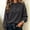 Black, variant on Henley Sweatshirt Women's Henley Sweatshirt Button Front Long Sleeve Puff Sleeve Pullover Top