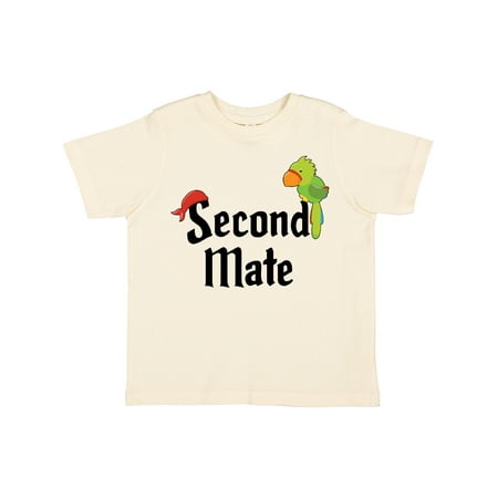 

Inktastic Second Mate Pirate with Parrot and Bandanna Gift Toddler Boy or Toddler Girl T-Shirt