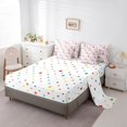 thumbnail image 5 of Castle Fairy Chic Flowers Bedding Comforter Set 7 Pieces for Female Men Women,Spring Garden Full Bedding Set Lightweight,Floral Blossoms Fitted Sheet Flat Sheet,Breathable Home Decor,Reversible, 5 of 8