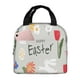 thumbnail image 1 of Easygdp Happy Easter Bolsa Térmica Premium - Tela Oxford Impermeable, Gran Capacidad, Bolsillo Frontal, Unisex para Trabajo, Escuela, Actividades al Aire Libre y Picnics, 1 of 8
