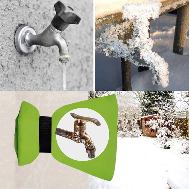 Xihbxyly Cubierta para Grifo de Exterior, Protección Contra La Congelación, Material de Pvc Aislante, Diseño Resistente a La Intemperie, Uso En Cualquier Temporada, Fácil de Instalar, Paquete de 3, T