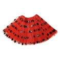 thumbnail image 3 of XIAOCHA Women Polka Dot Tulle Tutu Skirt Elastic Waist Layered Mesh Skirt Party Performance Wear Skirt, 3 of 3