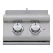 Blaze LTE  Propane Gas Stainless Steel Double Side Burner w/ Lid - BLZ-SB2-LTE3-LP