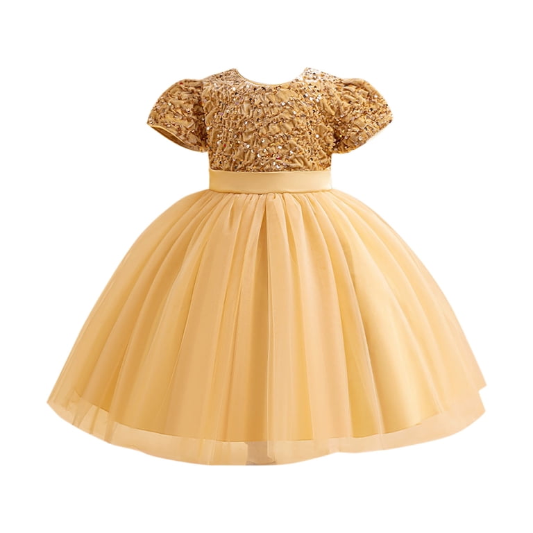 Flower Bbay Girls Lace Bridesmaid Dress Kids Wedding Pageant Party Long  Prom Formal Ball Gown Princess Puffy Tulle Evening Sequin Dress -  Walmart.com