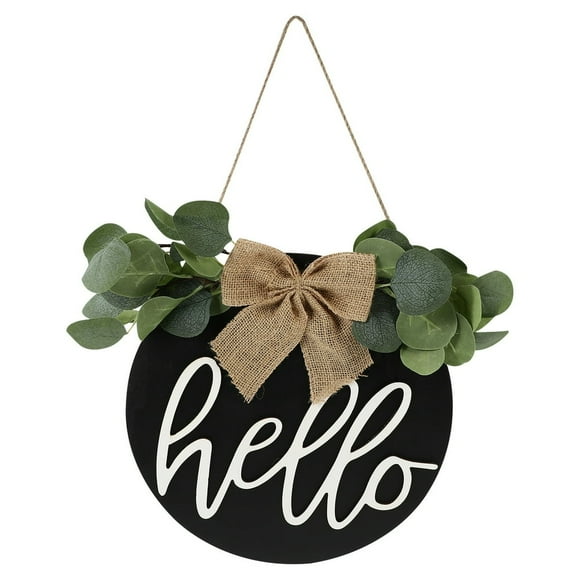 Door Front Sign Decor Welcome Porch Wreaths Standing Wall Aesthetic Summer Wreath Signs Hanging