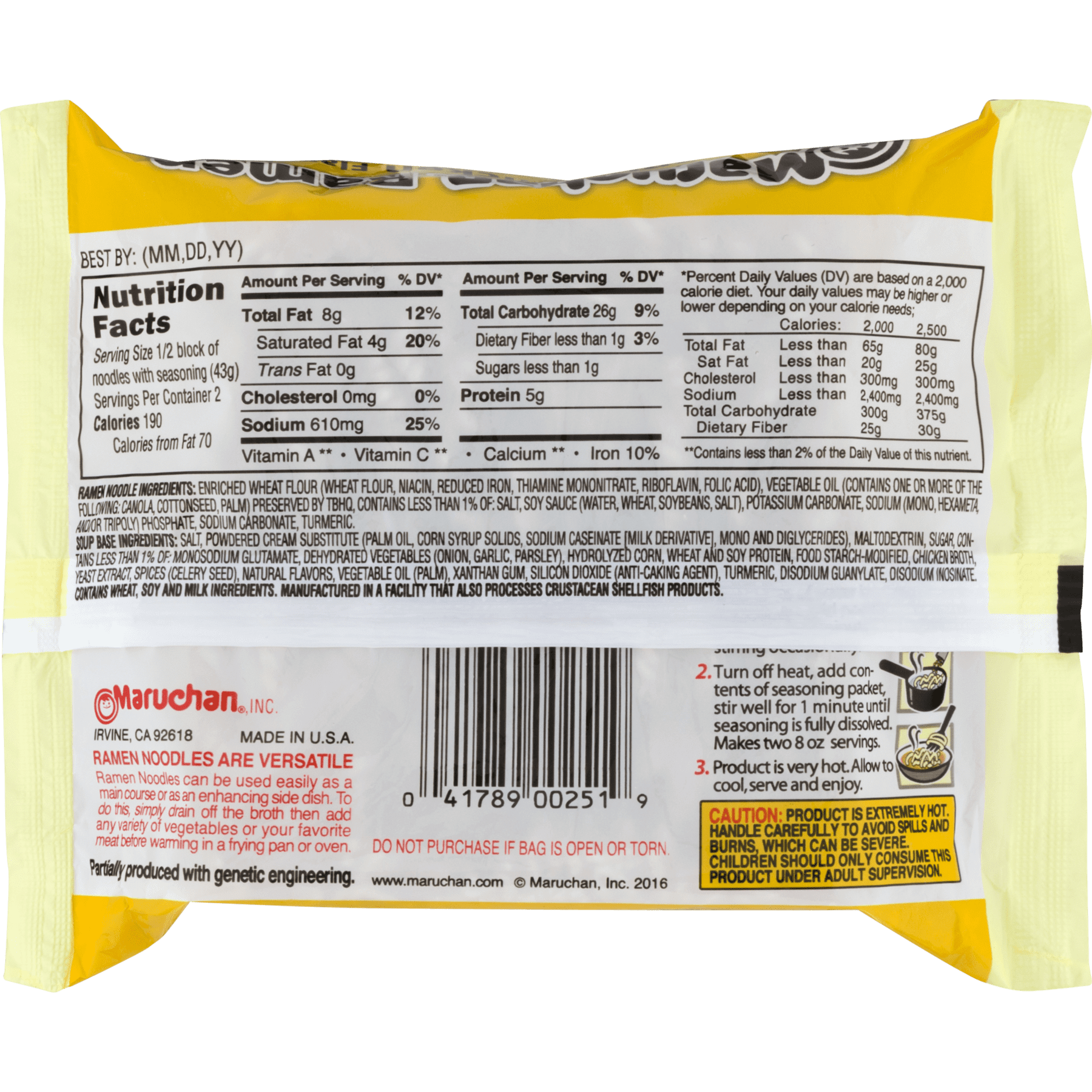 (12 pack) Maruchan Ramen Noodle Soup, Creamy Chicken Flavor Instant Noodles, 3 oz, Packaged Soup