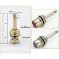 thumbnail image 2 of Ceramic Brass Replacement Faucet Cartridges (Red + Blue), 2 of 5