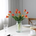 thumbnail image 4 of Ramos de flores artificiales LINSIE Tulipanes naranja x15, 4 of 7
