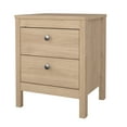 thumbnail image 3 of Tvilum Madrid 2 Drawer Bedroom Nightstand for Adults, Jackson Hickory, 3 of 24
