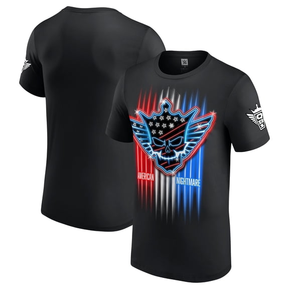 Men's Black Cody Rhodes Neon American Nightmare T-Shirt