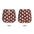 thumbnail image 5 of Lsque Golden Christmas Balls Printed Women's Running Shorts with Liner Pockets,Elastic Quick Dry Workout Athletic Gym Yoga Shorts,Womens High Waist Shorts-XX-Large, 5 of 9
