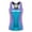Colorful, variant on Jhaoyu Metallic Tank Top for Women Party Sleeveless Shiny Shirt Club Shimmer Camisole Vest Red M