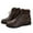 #345-Brown, variant on Roncen Women's Winter Casual Ankle Boots - Solid Color Round Toe Flat Heel Lace-Up Front Short Boots for Daily Comfort